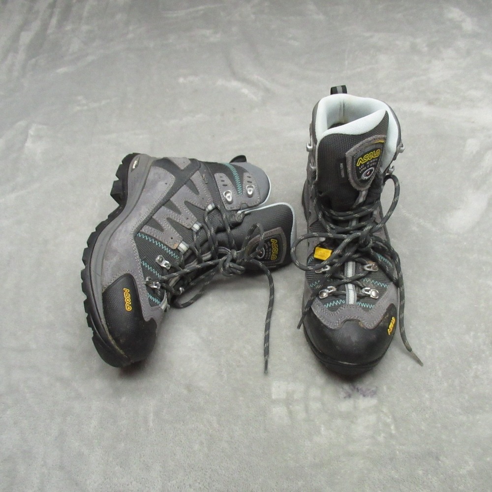 Asolo Neutron Hiking Boot Women 7.5 Grey Trekking Trail Goretex Waterproof Ankle
